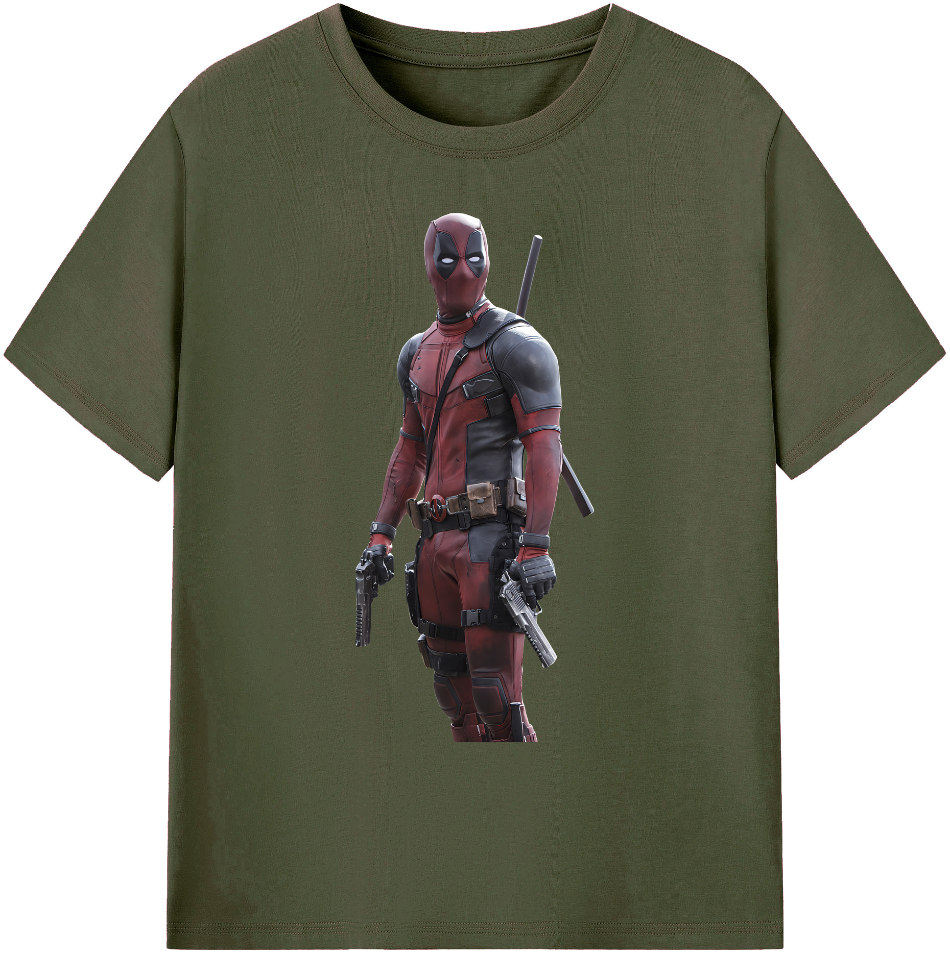 （画像用） Deadpool デッドプール 綿100％ メンズ半袖Tシャツ｜肌触りやわらか＆通気性